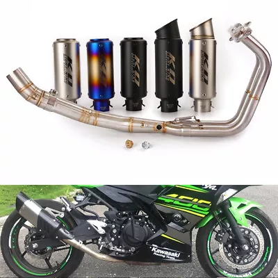 For Kawasaki Ninja 400 Z400 Full Exhaust System Header Pipe 51mm Muffler Escape • $211.81