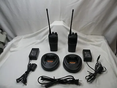 Motorola PR400 UHF 438-470MHz 16 Ch 4W Radio AAH65RDC9AA2AN Lot Of 2 • $199.95