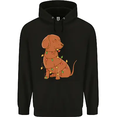 A Funny Christmas Tree Dachshund Mens 80% Cotton Hoodie • $24.88