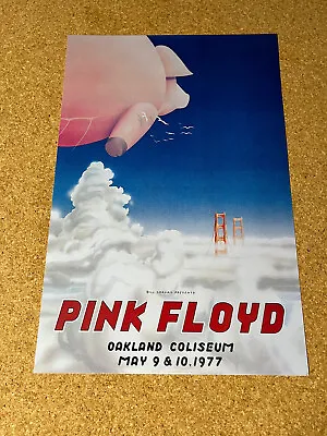 Pink Floyd Oakland Coliseum 1977 Cardstock Concert Poster 12 X18  • $8.99