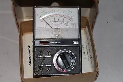 Radio Shack No.22-201u Vintage Micronta Analog Multimeter 18 Range W/box&insruct • $10