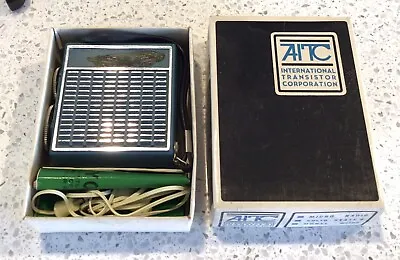 Vintage Aitc International Transistor Corp Micro Radio St 8 Model M 1108 Rare  • $49.97