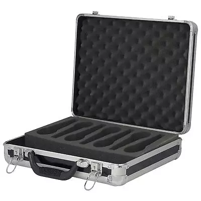Showgear Flight Case For 7 Microphones With Extras Foam DJ Musician Stage  • £49