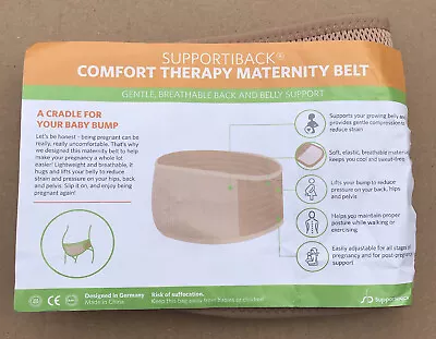 £7.99 • Buy SUPPORTIBACK Maternity Pregnancy Lumbar Back Support Band Belt Bump Adjustable