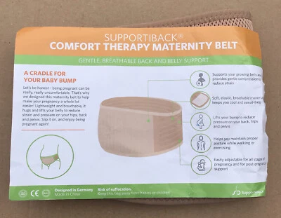 £7.99 • Buy SUPPORTIBACK Maternity Pregnancy Lumbar Back Support Band Belt Bump Adjustable