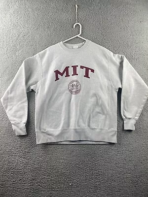 Mens Champion Massachusetts Institute Of Technology MIT Sweatshirt Size Large • $15.99