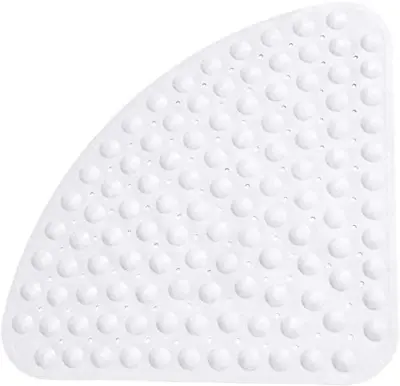 Shirylzee Shower Mat Non Slip Sector Rubber Corner Anti Mould Quadrant Bath Mat • £17.16