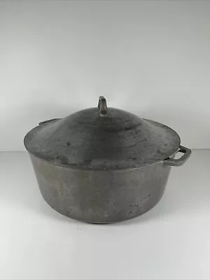 Vintage Aluminum Super Maid Cook Ware Dutch Oven W/ Self Basting Lid Round • $35.99