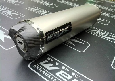 Suzuki GSXR 1000 K5 K6 2005 2006 Titanium Tri Oval Carbon Outlet Exhaust Can • $1034.75