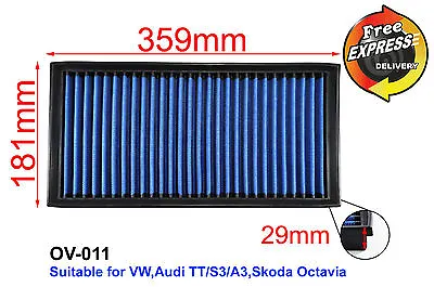$69.90 • Buy High-Flow Simota Air Filter For VW Bora Golf 4 Audi TT A3 S3 Skoda OV-011
