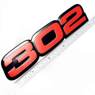  1x 302 5.0 Liter Emblem Badge Fits Ford In Red & Black • $12.99