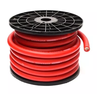 £7.49 • Buy 0 Gauge Cca Red Power Cable 0 Awg Copper Clad Aluminium Wire Per Metre
