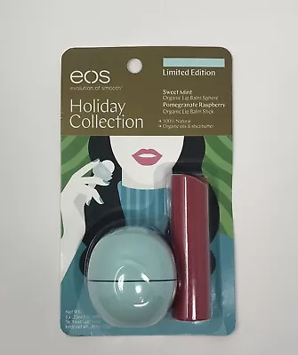 Eos Holiday Collection Sweet Mint And Pomegranate Raspberry Lip Balm • $9.78