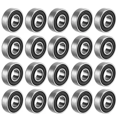 Deep Groove Ball Bearing 698-2RS Double Sealed 8mmx19mmx6mm Carbon Steel 20Pcs • $26.53