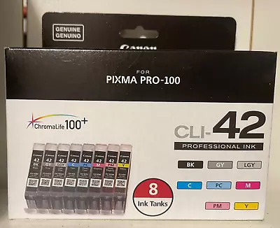 Genuine Canon CLI-42 (6384B007) Ink Cartridge - 8 Pack Brand New • $105.99