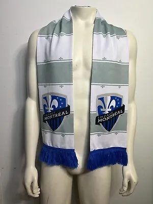 Cf Montreal Impact Mls Soccer Blue White Winter Adidas Knit Scarf Banner • $15.63