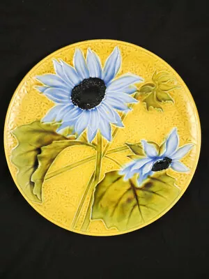 Majolica Villeroy & Boch VBS Schramberg Large 11.5  Sunflower Plate • $65