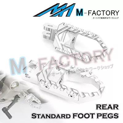 For Kawasaki ZZR 1100 Ninja ZX-11 90-01 00 Silver TRC Passenger Wide Foot Pegs • $70.90