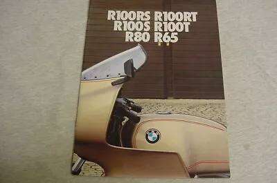 Vintage BMW Motorcycle 1980? Brochure R100RS R100RT R100S R100T R80 R65 • $14.97