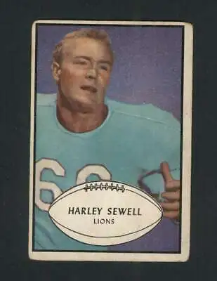 1953 Bowman #58 Harley Sewell VG/VGEX SP Lions 100004  • $9.62
