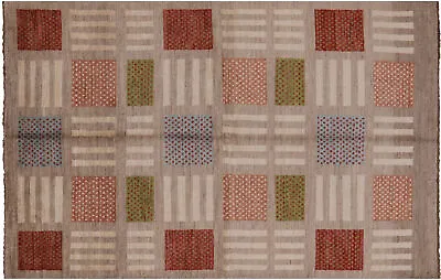 $1219.68 • Buy Gabbeh Hand Knotted Wool Area Rug 5' 7  X 8' 8  - H6487