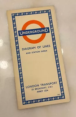 London Underground Tube Map Jan 1963 (163/115Z/1000000) • £17