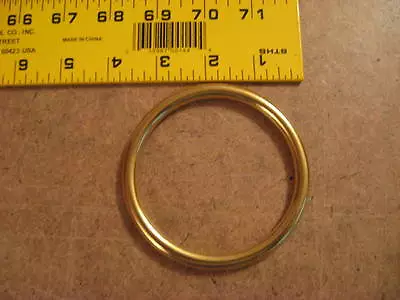 3  Solid Brass O Rings 8 MM SCA (Pack Of 2) • $18