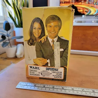 Vintage 1970s Wahl Swedish Style Massager With Box And Instructions • $29.09