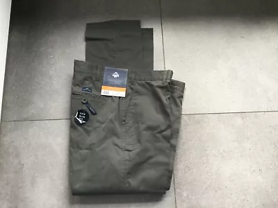 £14 • Buy ATLANTIC BAY Original Chino Flat Front Slim Fit Grey Size 36R