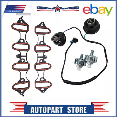 5PC Knock Sensor Harness Intake Manifold Gasket Kit Set For Silverado Sierra • $34.99