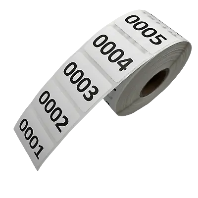 Inventory Number Stickers Consecutive Number Labels - Self Adhesive • $12.95
