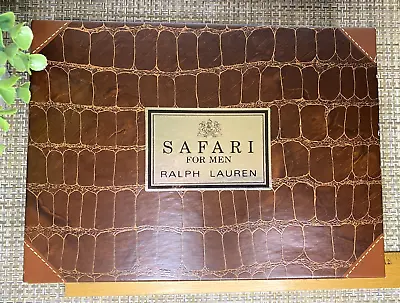 Ralph Lauren Safari EMPTY BOX Cologne After Shave Gift Set For Men COSMIR Paris • £31.82