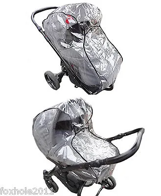 Universal Rain And Wind Cover Replacement For Pushchair Pram • £9.97