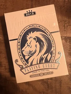 MARKED White Lions 2012 Series B Playing Cards David Blaine Sealed 7️⃣6️⃣❤️ • $29.99