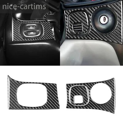 3×Carbon Ignition Panel Headlight Switch Cover For Chevrolet Corvette C5 1998-04 • $26.58