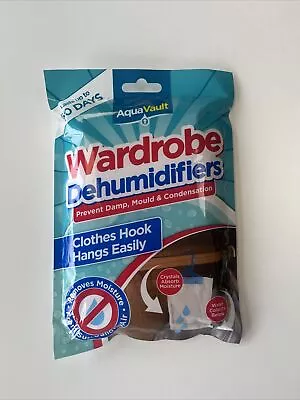 Aqua Vault Wardrobe Interior Slim Sachet Dehumidifiers Moisture Traps • £2.99