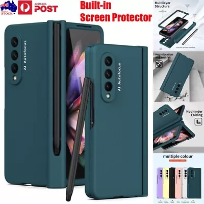 For Samsung Galaxy Z Fold5/4/3/2 5G Shockproof Full Cover Hybrid Case Pen Holder • $25.59