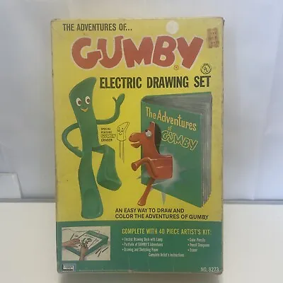 Vintage Adventures Of Gumby Electric Drawing Light Desk Set 1966 Lakeside Toys • $34.99