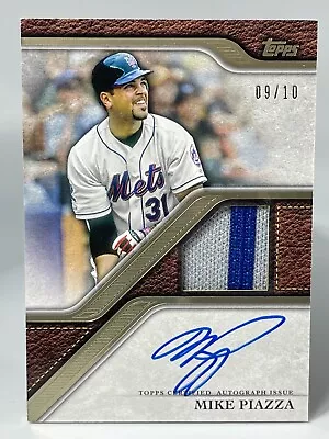 2024 Topps Series 1 MIKE PIAZZA Mets Auto Reverence Patch Autograph 09/10 • $161.99