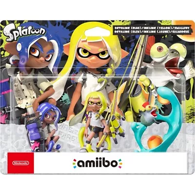 $79 • Buy Octoling, Inkling, Smallfry - Splatoon 3 - Amiibo 3 Pack - New