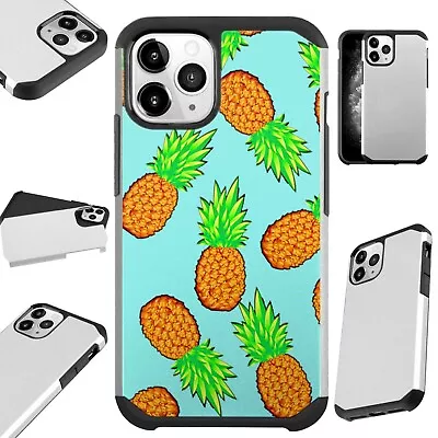 Fusion Case For IPhone 12/Mini/Pro Max Phone Cover TEAL PINEAPPLES • $13.50
