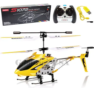 3.5CH Syma S107G Remote Control RC Helicopter Mini Aircraft Alloy GYRO Gift Kids • $22.06