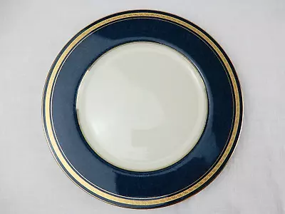 Mikasa Grande Ivory Imperial Lapis Chop Plate 12” Platter Gold Blue L2826 Japan • $26.49
