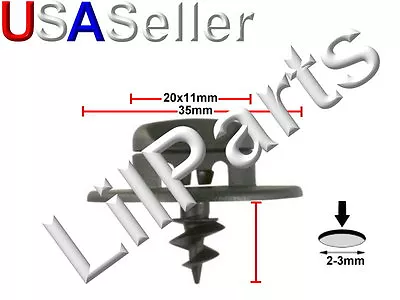 VW Car Mat Carpet Clips Fixing Screw Clamps Floor Holders 3D0864200A71N • $4.99