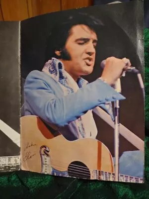 RARE: ELVIS Presley SOUVENIR PHOTO ALBUM 1972 RCA Concert Tour Program Pictures • $29.99