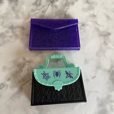 Monster High Replacement Twyla Scaremester Purple Folder Teal Bug Purse Portfoli • $10.44
