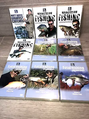 9x Total Fishing With Matt Hayes Main Stream Fishing DVD  Bundle River Severn • £15.50