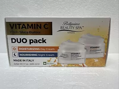 Bellyssima Beauty Spa Vitamin C W/Sea Butter Nourishing Day And Night Cream Duo • $24.99