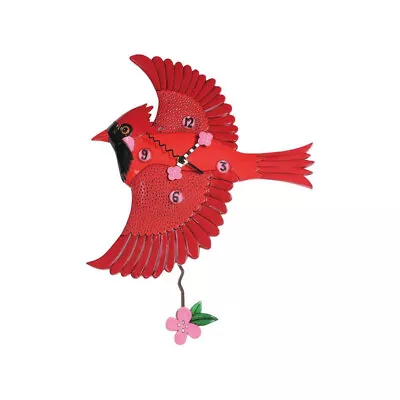 Enesco Allen Designs -  Cardinal's Song L Wall Clock #6012449 • $74