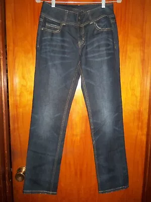 Victoria's Secret London Jean Hipster Dark Denim Skinny Straight Leg Jeans 4 New • $24.99